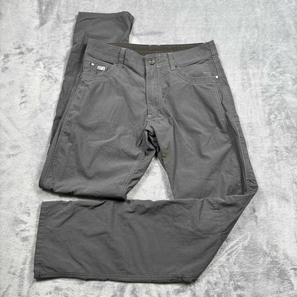 Kuhl Pants Men 34x36 Grey Radikl Klassik Hiking Vented Performance Stretch